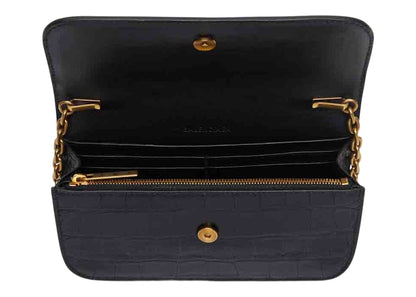 Balenciaga Women's Gossip Wallet On Chain Black