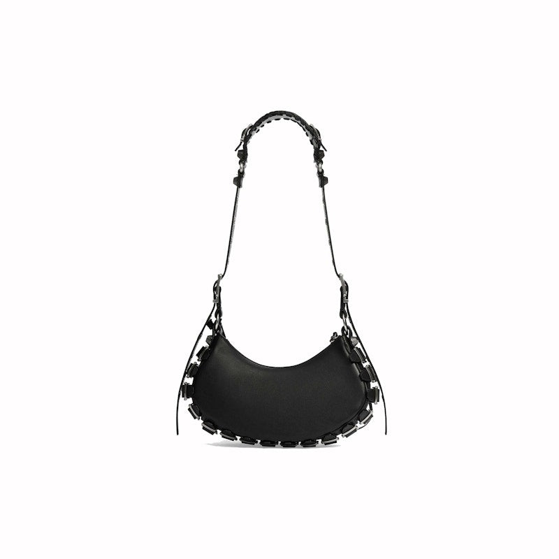 Balenciaga Womens Le Cagole XS Shoulder Bag Black