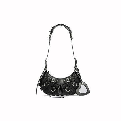 Balenciaga Womens Le Cagole XS Shoulder Bag Black