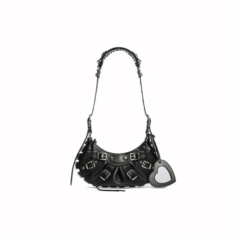 Balenciaga Womens Le Cagole XS Shoulder Bag Black