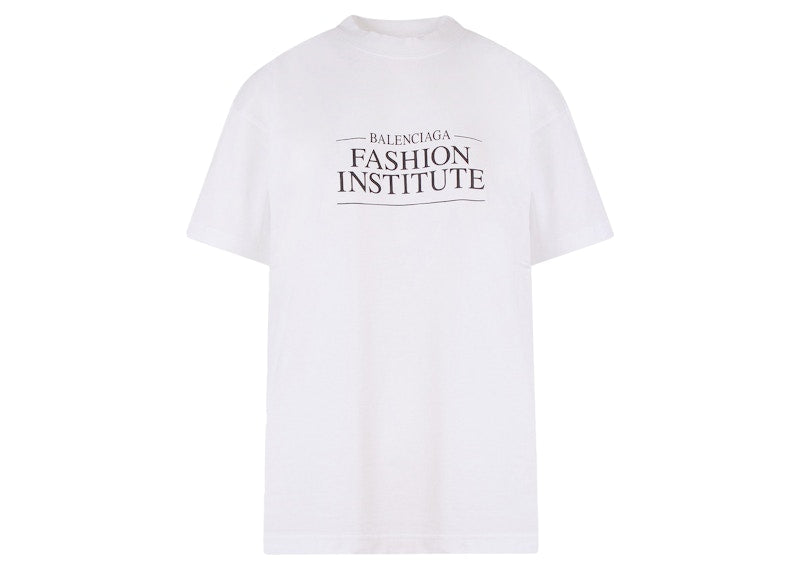 Balenciaga Women's Logo Print T-Shirt White