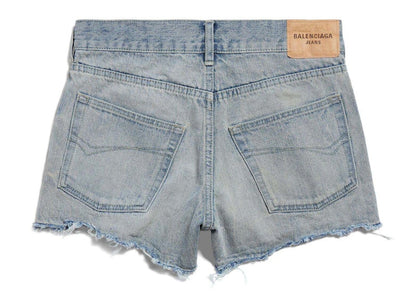 Balenciaga Women's Mini Shorts Light Blue