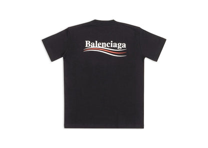 Balenciaga Women's Political Campaign Small Fit T-Shirt Black