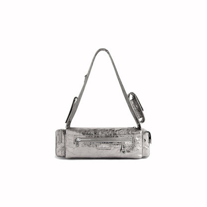 Balenciaga Womens Superbusy XS Sling Bag Silver