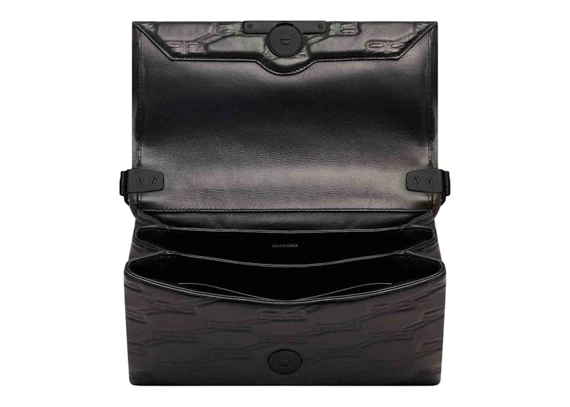 Balenciaga Women's Triplet Medium Bag BB Monogram Black