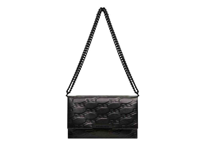 Balenciaga Women's Triplet Medium Bag BB Monogram Black