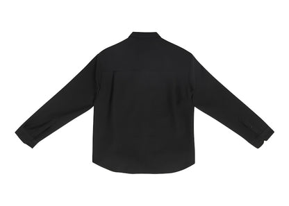 Balenciaga Wool Gabardine Shirt Jacket Black