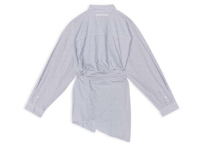 Balenciaga Wrap Dress Blue/White