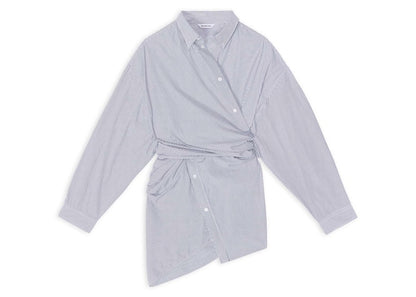 Balenciaga Wrap Dress Blue/White