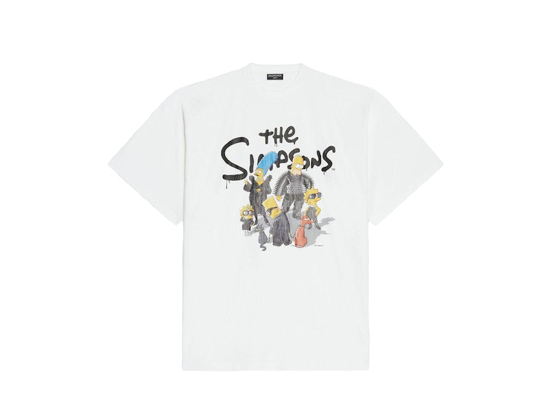 Balenciaga x The Simpsons Oversized T-Shirt White
