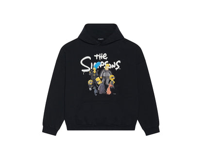 Balenciaga x The Simpsons Womens Wide Fit Hoodie Black