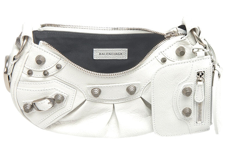 Balenciaga Le Cagole Shoulder Bag XS White