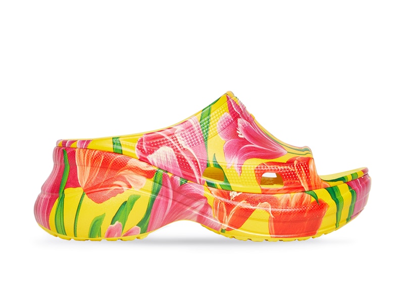 Balenciaga x Crocs Pool Slide Sandals Tulip Print Multi (Women's)