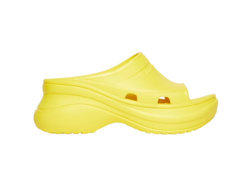 Balenciaga x Crocs Pool Slide Sandals Yellow (Women's)