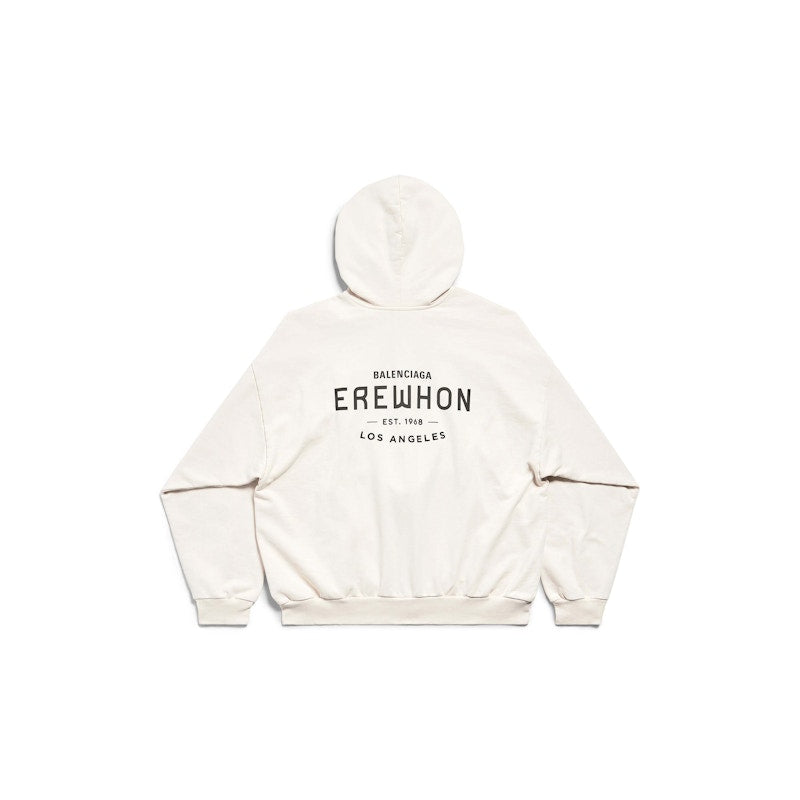 Balenciaga x Erewhon Los Angeles Zip-Up Hoodie Medium Fit Beige/Black