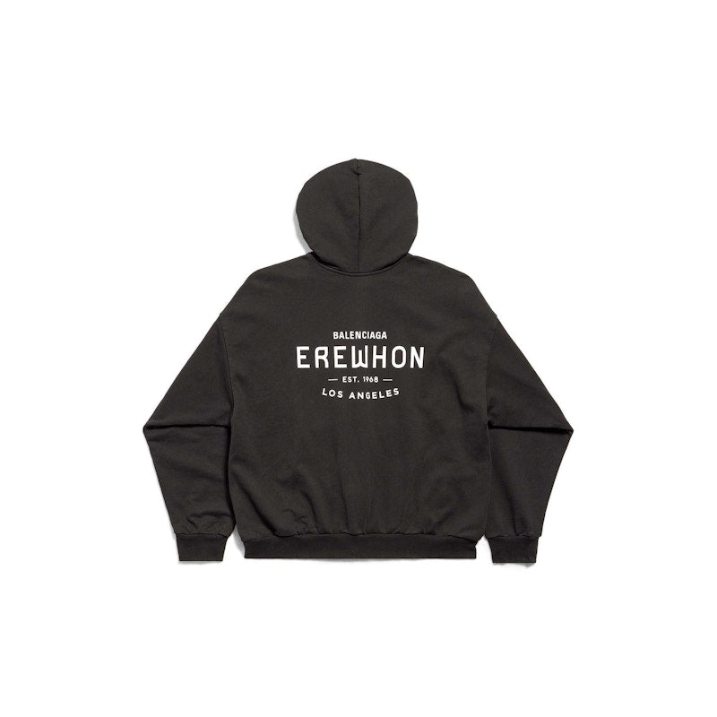 Balenciaga x Erewhon Los Angeles Zip-Up Hoodie Medium Fit Black/White