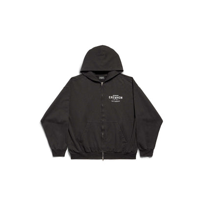 Balenciaga x Erewhon Los Angeles Zip-Up Hoodie Medium Fit Black/White