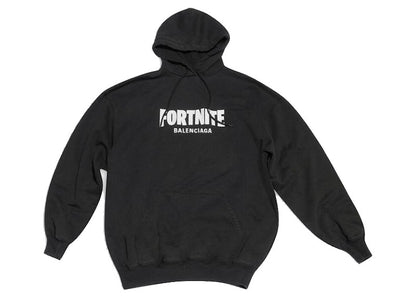 Balenciaga x FORTNITE©2021 Medium Fit Hoodie Black/White