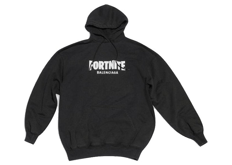 Balenciaga x FORTNITE©2021 Medium Fit Hoodie Black/White