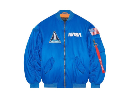 Balenciaga x NASA Bomber Jacket Royal Blue