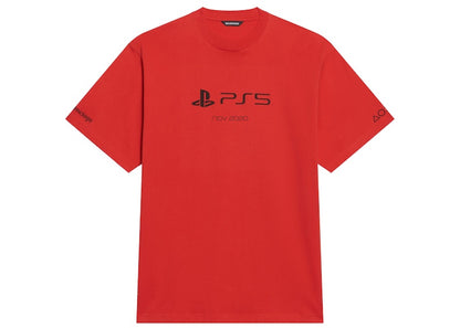 Balenciaga x PlayStation Boxy T-shirt Red
