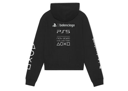 Balenciaga x PlayStation Fitted Hoodie Black