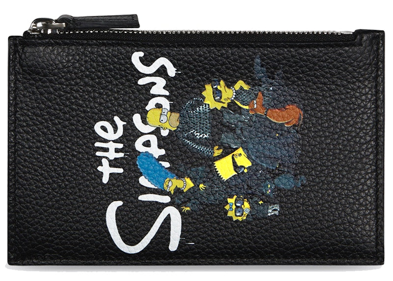 Balenciaga x The Simpsons Long Coin and Card Holder Black