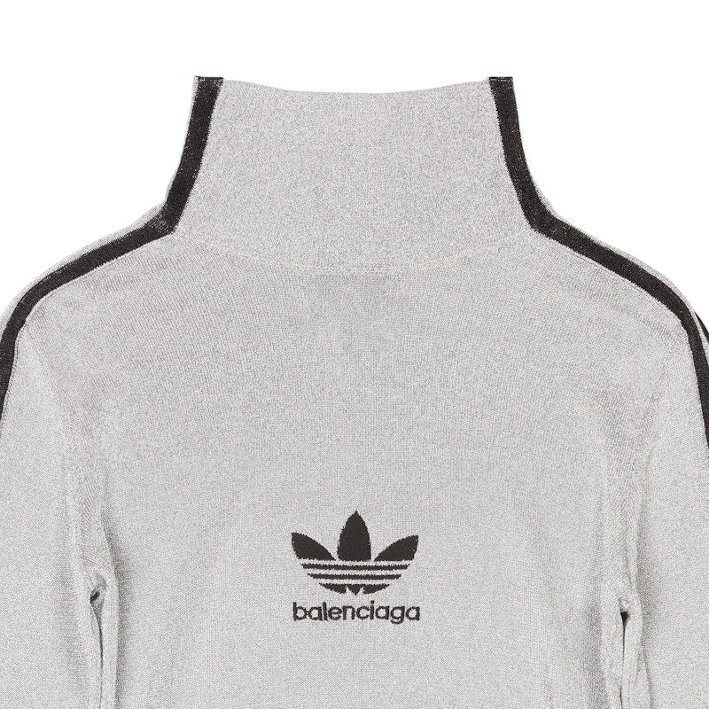 Balenciaga x adidas Athletic Mock Neck Silver