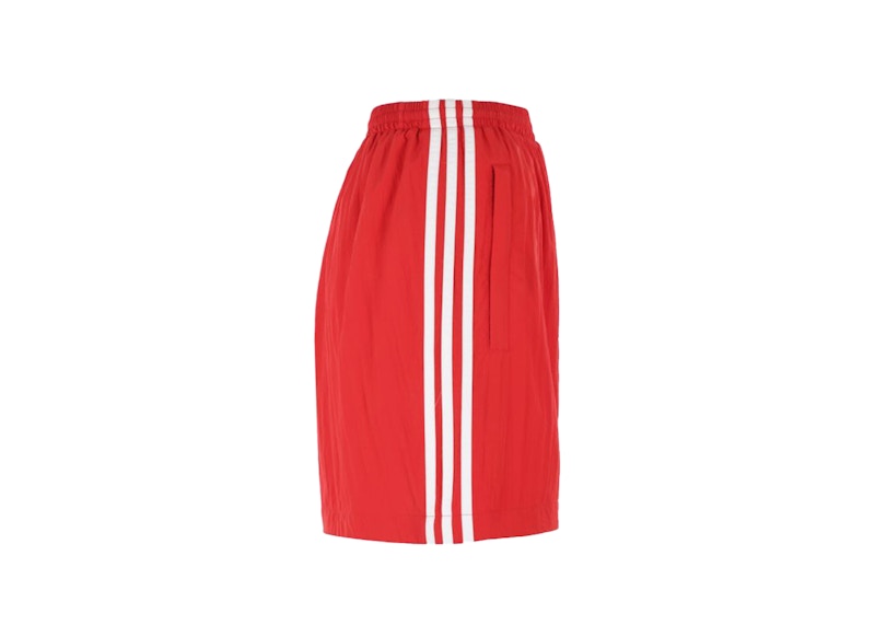 Balenciaga x adidas Crepe Technical Fabric Shorts Red