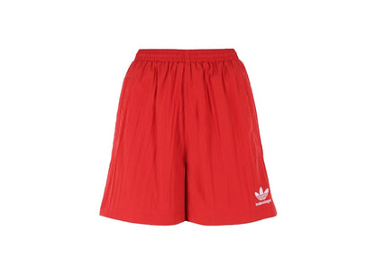 Balenciaga x adidas Crepe Technical Fabric Shorts Red