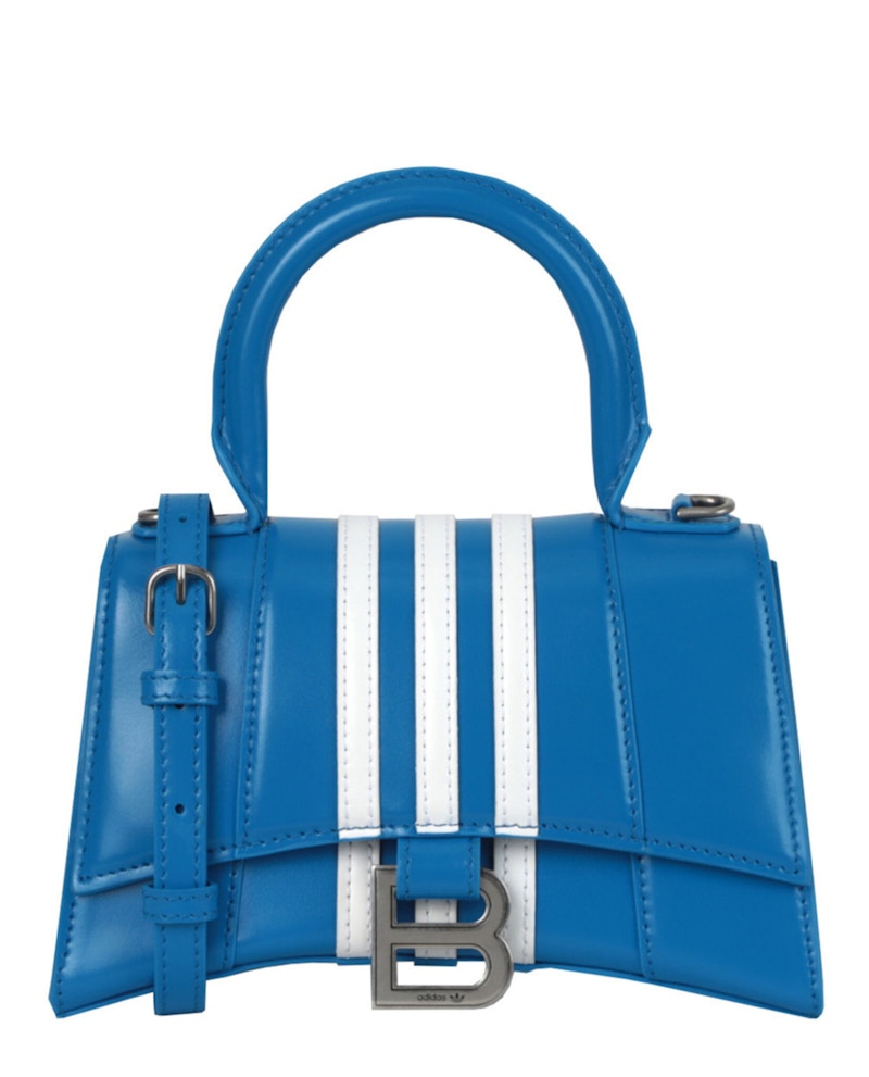 Balenciaga x adidas Hourglass Top Handle Blue White