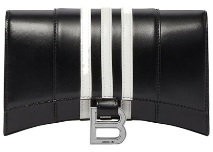 Balenciaga x adidas Hourglass Wallet With Chain Black