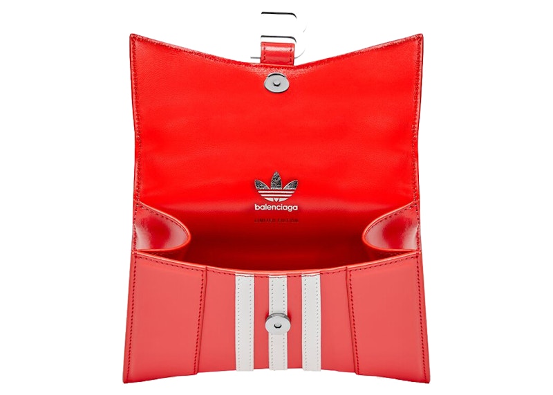 Balenciaga x adidas Hourglass XS Box Handbag Red