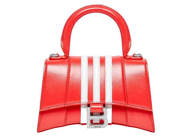 Balenciaga x adidas Hourglass XS Box Handbag Red