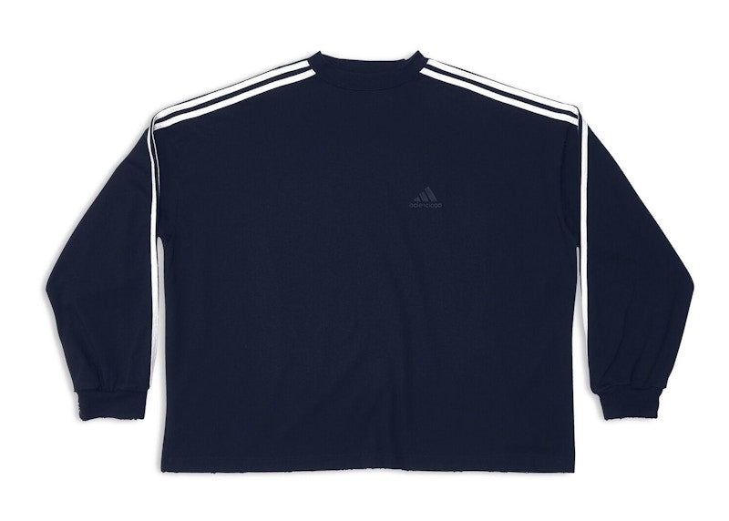 Balenciaga x adidas L/S T-Shirt Navy