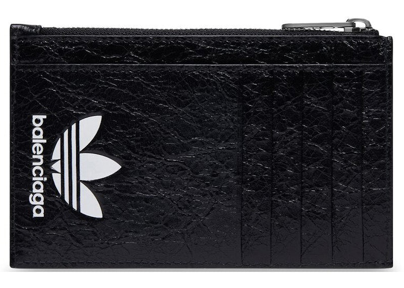 Balenciaga x adidas Long Coin And Card Holder Black