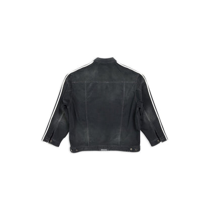 Balenciaga x adidas Oversized Denim Jacket Black