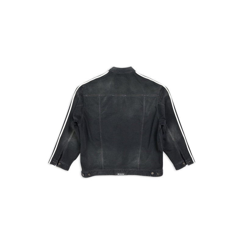 Balenciaga x adidas Oversized Denim Jacket Black