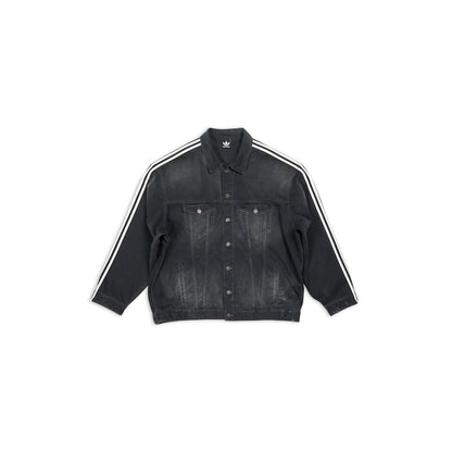 Balenciaga x adidas Oversized Denim Jacket Black