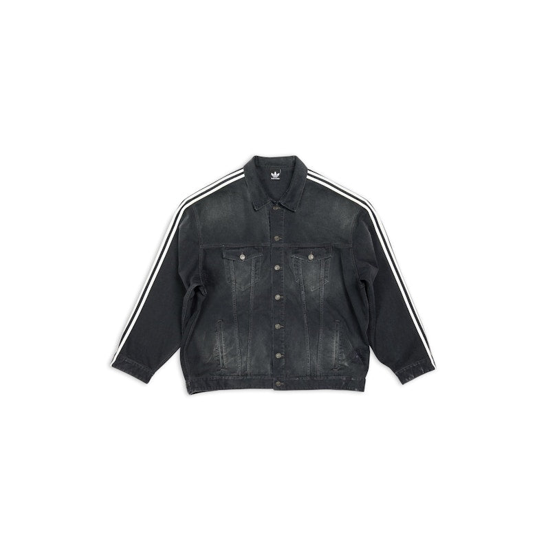 Balenciaga x adidas Oversized Denim Jacket Black