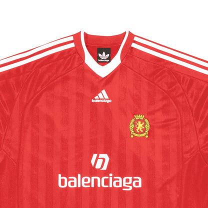Balenciaga x adidas Soccer T-Shirt Oversized Red