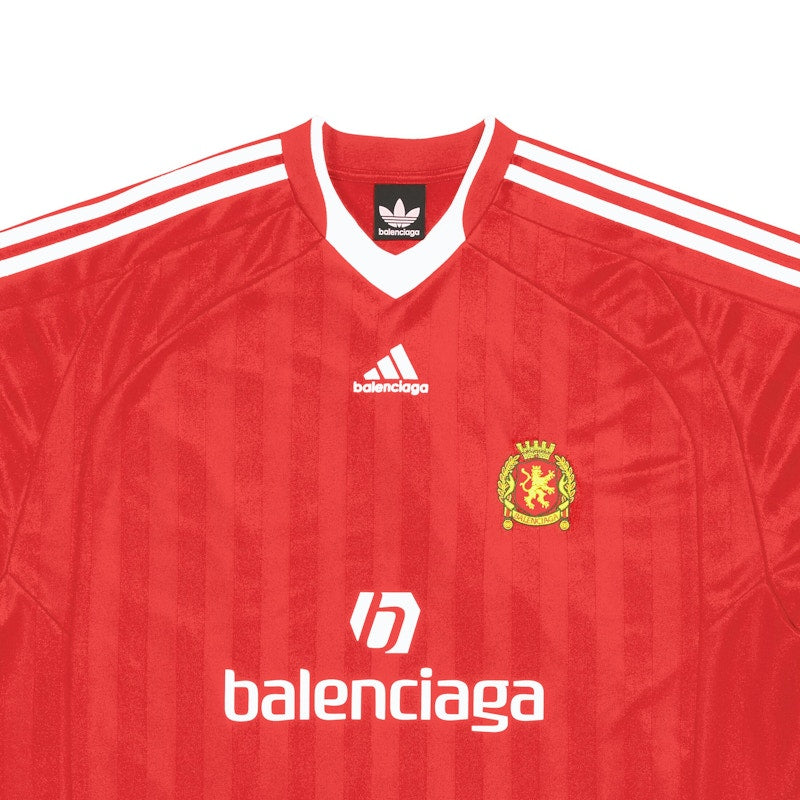 Balenciaga x adidas Soccer T-Shirt Oversized Red