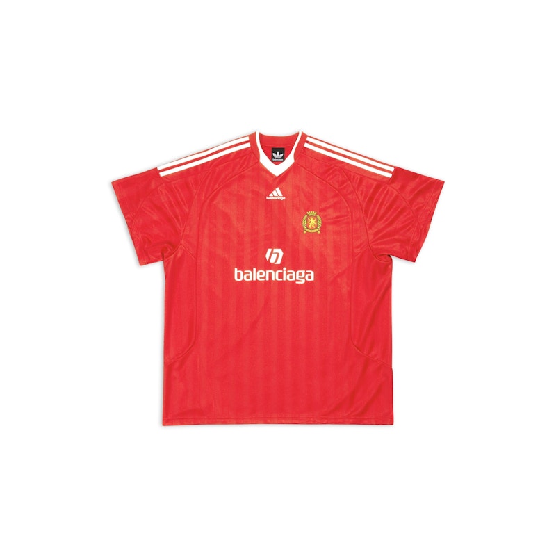 Balenciaga x adidas Soccer T-Shirt Oversized Red