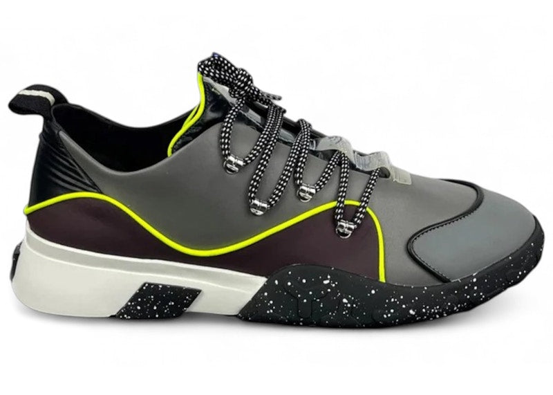 Bally Gady Sneaker Grey Prune Neon Yellow