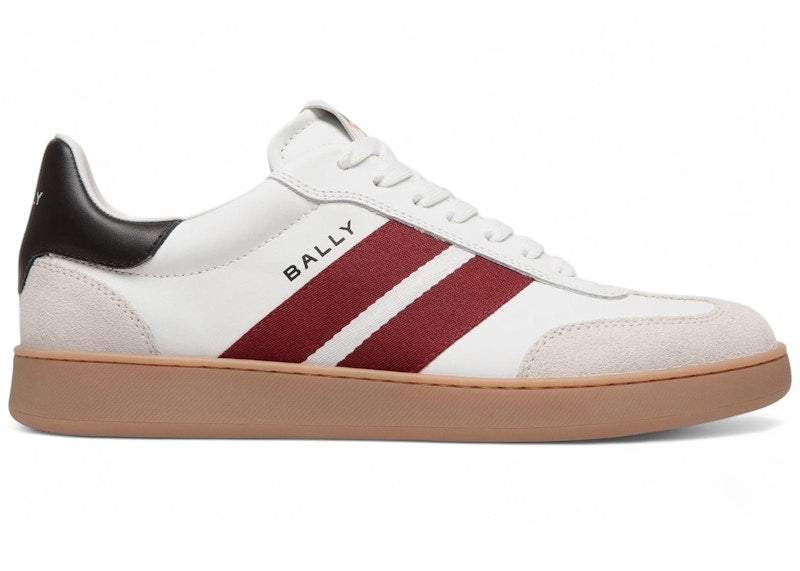 Bally Retro Crest Sneaker White Red Black Gum