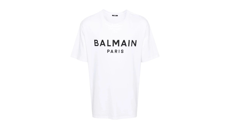 Balmain Logo Print T-shirt White