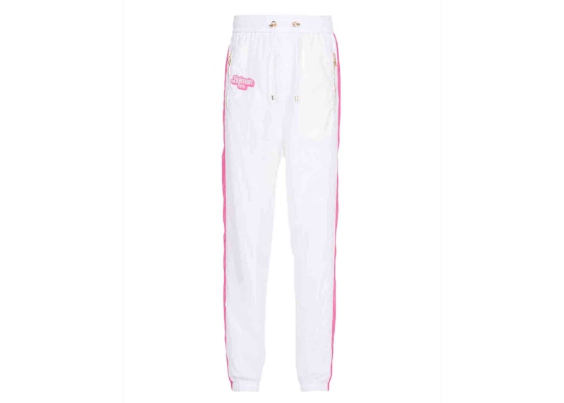 Balmain x Barbie - Nylon Sweatpants White and Pink