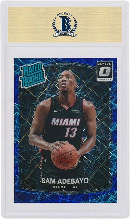 Bam Adebayo 2017 Donruss Optic Rookie Blue Velocity #187 (PSA or BGS Graded)