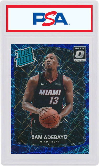 Bam Adebayo 2017 Donruss Optic Rookie Blue Velocity #187 (PSA or BGS Graded)