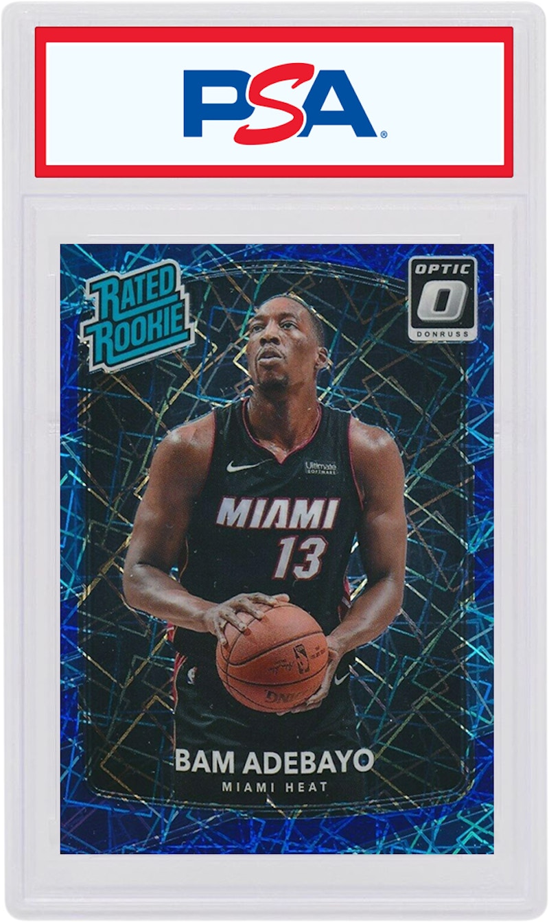 Bam Adebayo 2017 Donruss Optic Rookie Blue Velocity #187 (PSA or BGS Graded)